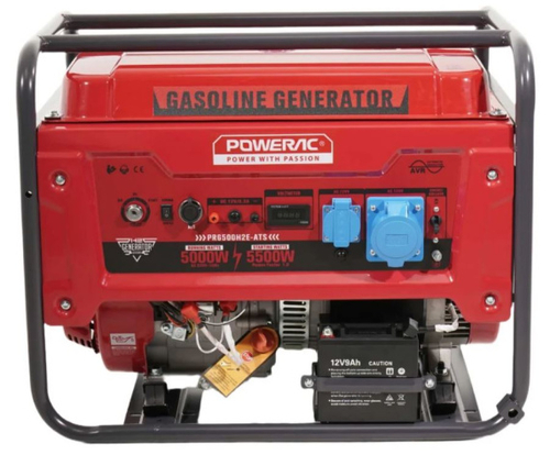 Генератор бензиновый POWERAC PR6500H2E-ATS