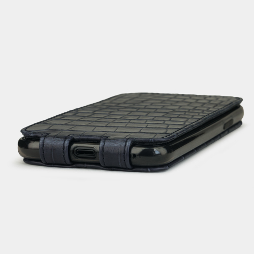 Special order: Чехол для iPhone 11 Pro из натуральной кожи крокодила, цвета синий