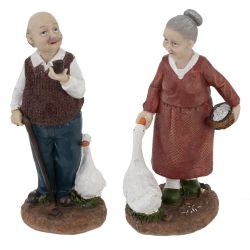 GAEM Фигурка декоративная "Бабушка/Дедушка", L9 W7,5 H21 см, 2в.