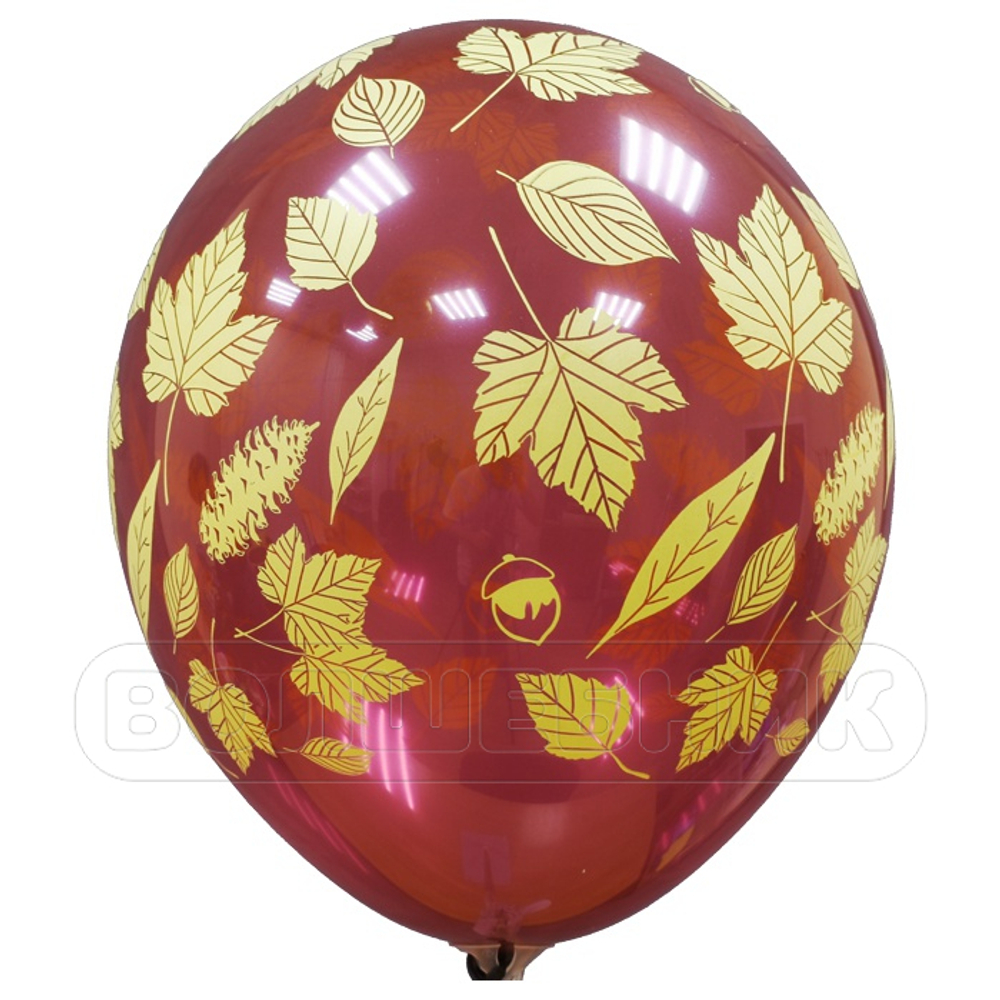 Воздушные шары Belbal с рисунком Осенние листья, 25 шт. размер 14" #1103-0197