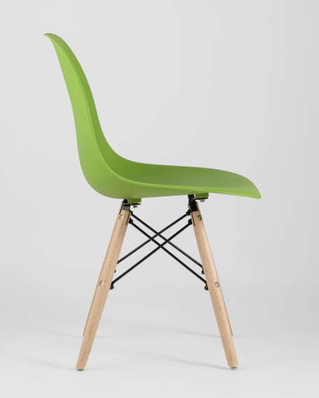 Стул Eames Style DSW зеленый (разборный каркас)