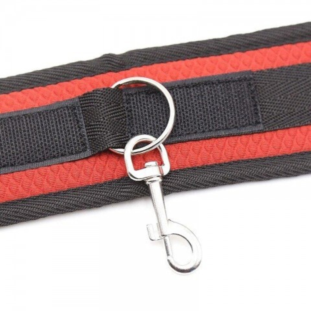 Фетиш набор красный из 4 предметов ( наручники, маска, оковы для ног, пояс для бондажа)