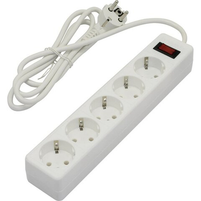 Сетевой фильтр Defender  ES 1,8м (5 розеток) White