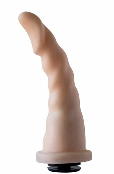 Насадка-плаг на страпон ALIEN в ламинате (Цвет: телесный)