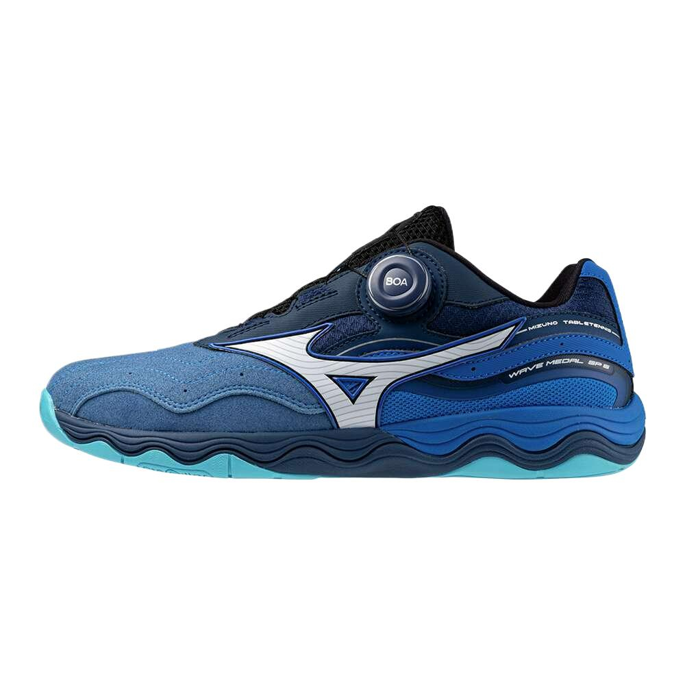 Mizuno Wave Medal Low top Training Shoes Unisex Blue White Black