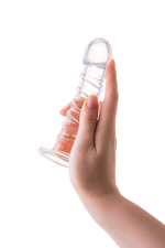 Фаллоимитатор Sexus Glass стеклянный прозрачный 15 см