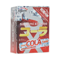 Ароматизированные презервативы Sagami Xtreme Cola (Кока кола)