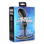 Черный массажер простаты с утяжелителями Premium Silicone Weighted Prostate Plug Medium - 16,3 см. (Цвет: черный)