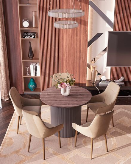 Стул Диана велюр бежевый