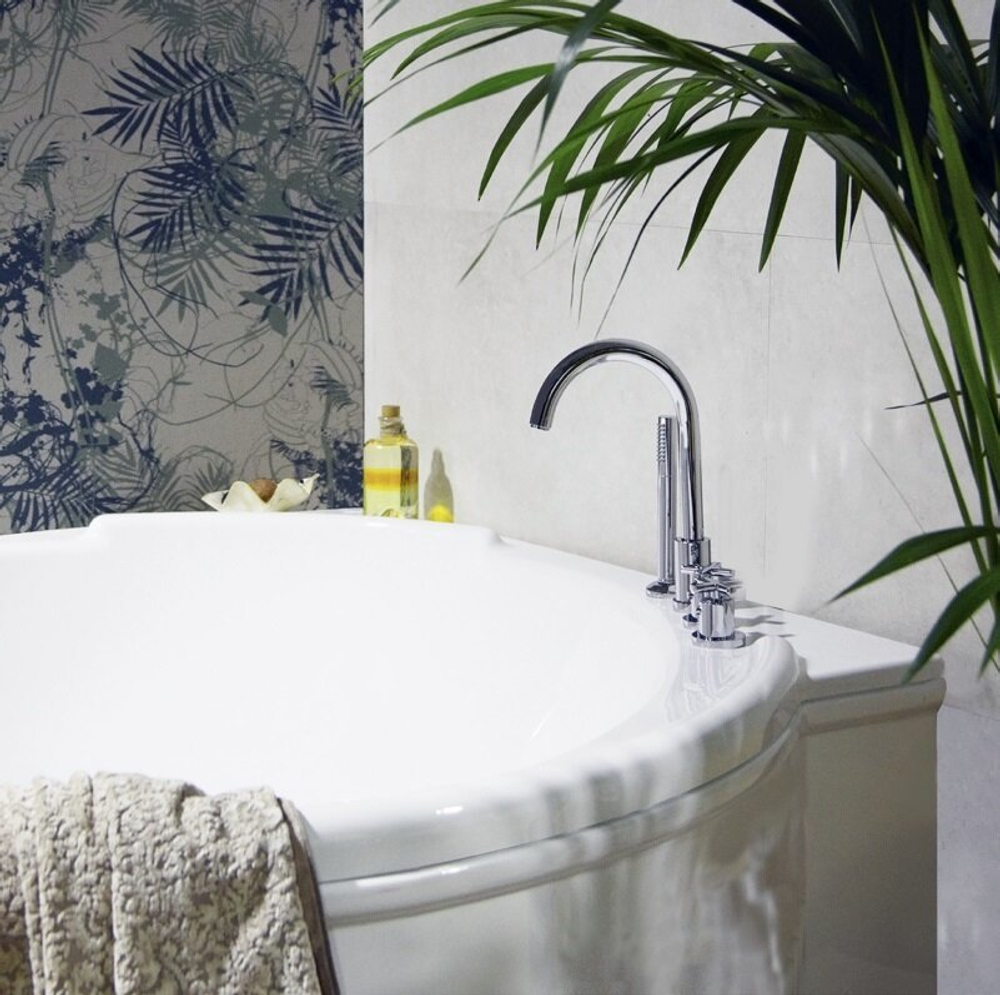 Смеситель для раковины на 3 отверстия RS-CROSS 6242