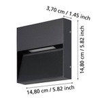 Уличный настенный светодиодный светильник Eglo MARUGGIO 900889