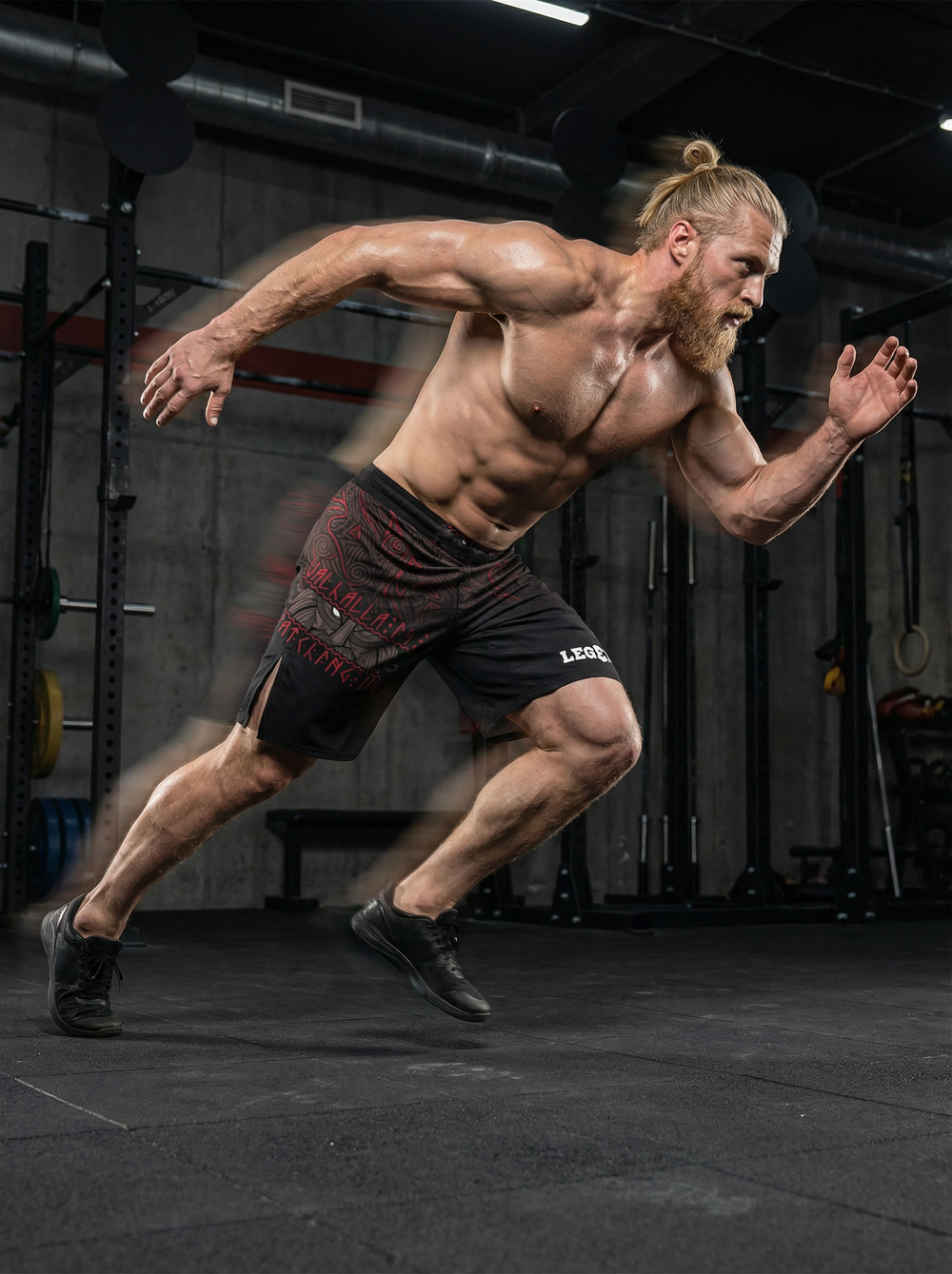 Шорты спортивные тренировочные черные LEGENDA Вальхалла