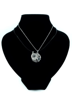 Парные кулоны Солнце и Луна полумесяц на тонкой цепочке