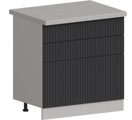 Кухня Модуль ШН3Я 800 Графит / Лайт Грей