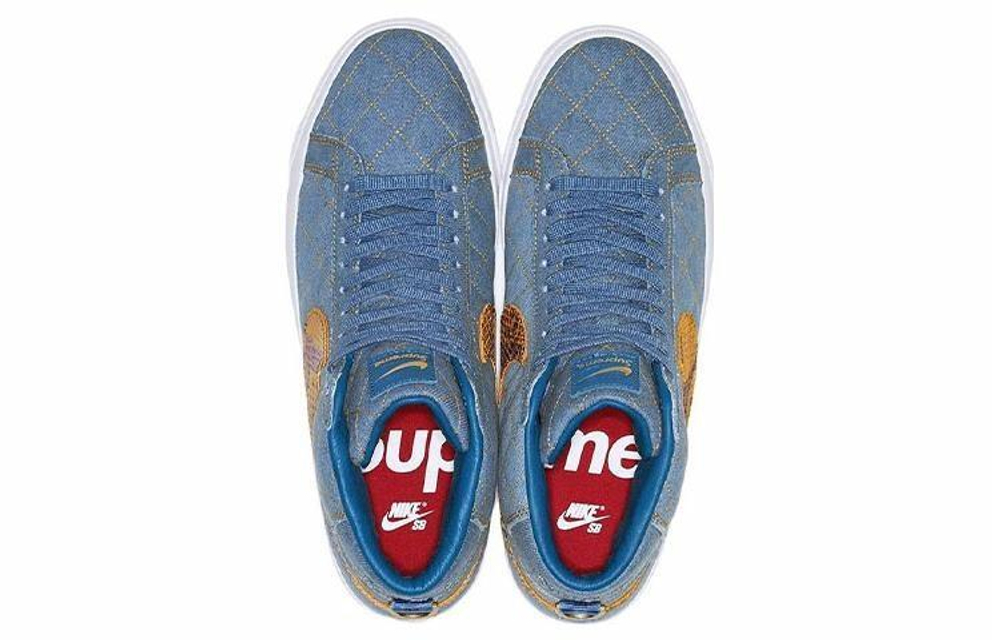 Кроссовки Supreme X Nike Blazer "Industrial Blue"