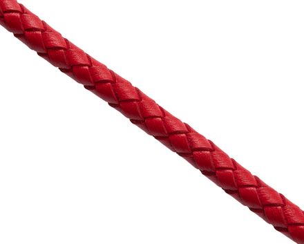 Шнурок плетеный красный Ø 6.0 мм, дл. 50 см