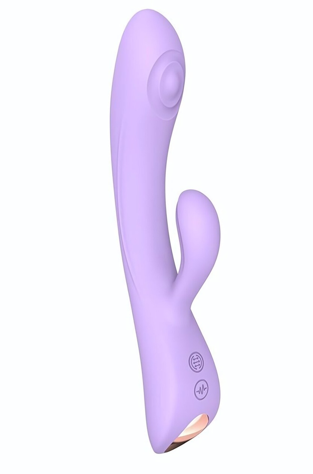 Сиреневый вибратор-кролик Bunny & Clyde - 22,5 см. (Цвет: сиреневый)