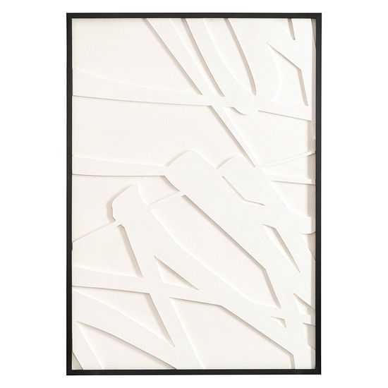 Панно декоративное с эффектом 3d minimalism, с черной рамой, 70х100 см