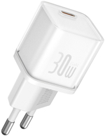 Зарядное устройство Baseus GaN5S 1C 30W USB Type-C белый