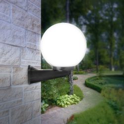 Садово-парковый светильник ЭРА НБУ 01-60-251 шар опаловый настенный IP44 Е27 max60Вт d250mm