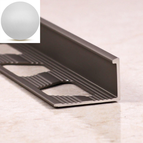 Алюминиевый Г-образный профиль ПО-Г11 серебро матовое 2700 мм