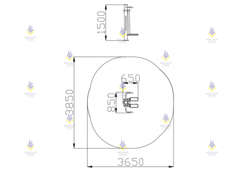 Уличный тренажер «Раздельный маятник»