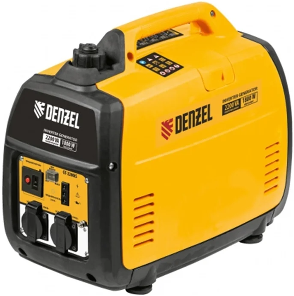 Инверторный генератор Denzel GT-2200iS 2,2 кВт, 230 В, бак 4 л Инверторный генератор Denzel GT-2200iS 2,2 кВт, 230 В, бак 4 л
