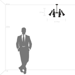 816061 Люстра DUMO 6х40W E14 ЛАТУНЬ/ЗОЛОТО