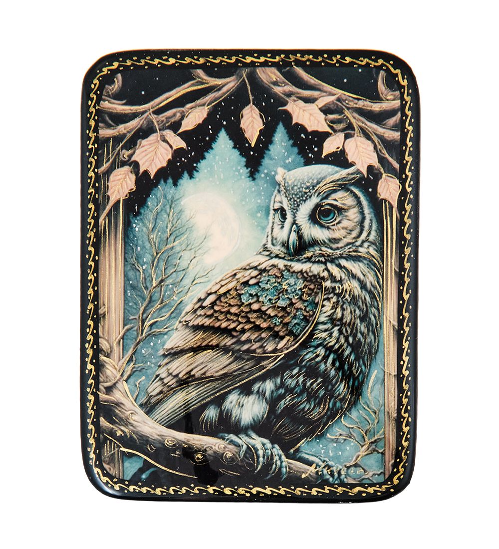 ШК-19/56-E Шкатулка в технике декупаж «Сова» (8х6х3,5)