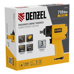 Ударный пневмогайковерт IWS550 Compact, 1/2", 8500 об/мин, 710 Нм Denzel