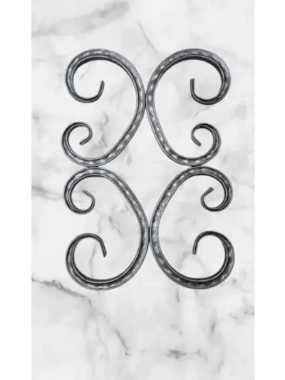 Кованый элемент "Бублик-косой" 4 шт