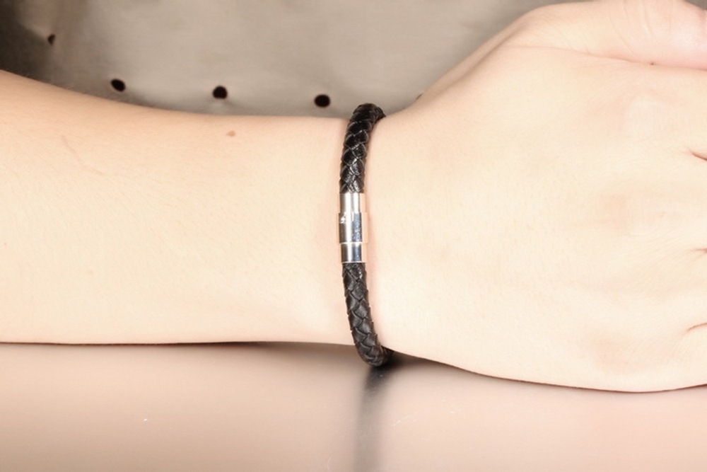 Браслет из плетёной кожи Steelman gb0615956a