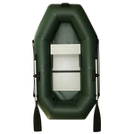 Лодка ПВХ Polar Bird Чирок Гребная PB-210Т Teal со стеклокомпозитной сланью и банкой Серая