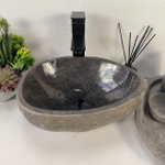 Раковина из речного камня RS-64868 37*29*15 0855