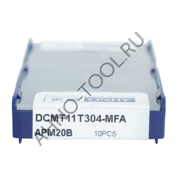 Пластина твердосплавная ISO DCMT11T304-MFA APM20B AHNO по жаропроч. и нерж.стали, получистовая