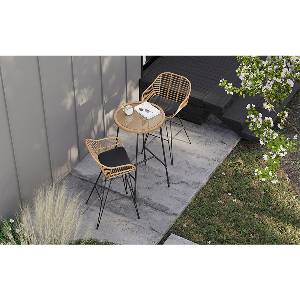 Стул барный vetle bent, ротанг