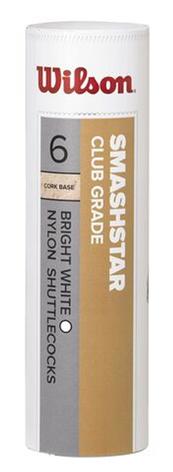 Воланы для бадминтона Wilson Smashstar 6P - white