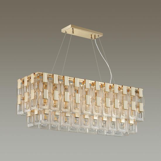 4989/10 HALL ODL22 553 золотой/стекло Люстра E14 10*40W BUCKLE