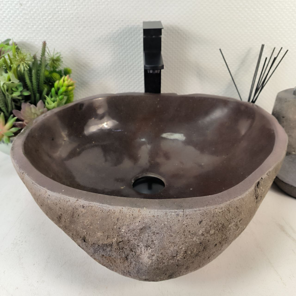 Раковина из речного камня RS-65291 48*45*15 0857