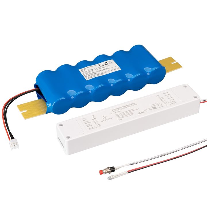 Блок аварийного питания Arlight ARJ-EMG-50-80W-1H-LiFePO4 220-300V 76W IP20 0,25-0,345A 036859