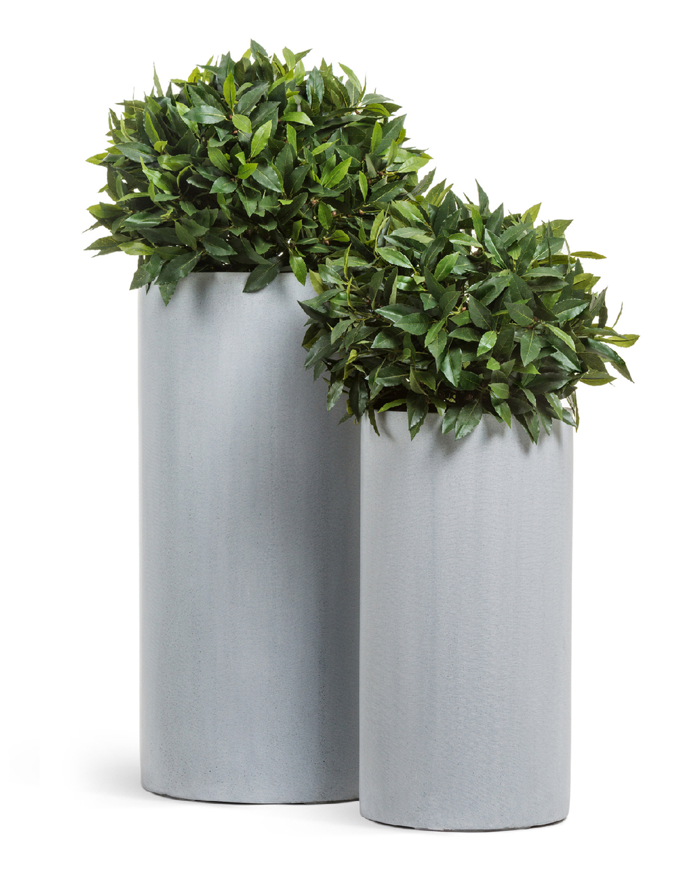 Кашпо TREEZ Effectory Beton Высокий цилиндр Серый ледник в-60 см, д-31 см 41.3320-02-029-LG-60