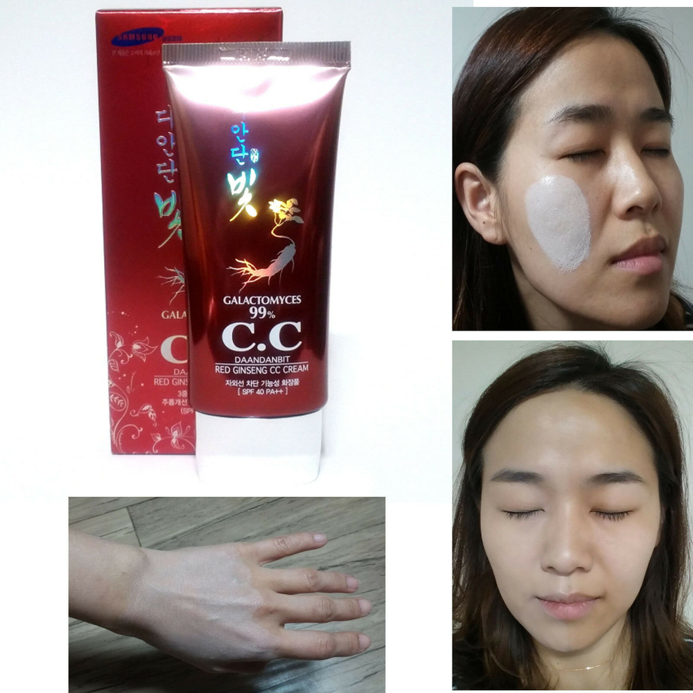 Daandan Bit Red Ginseng C.C Cream SPF50+ PA +++  CC-крем с экстрактом женьшеня