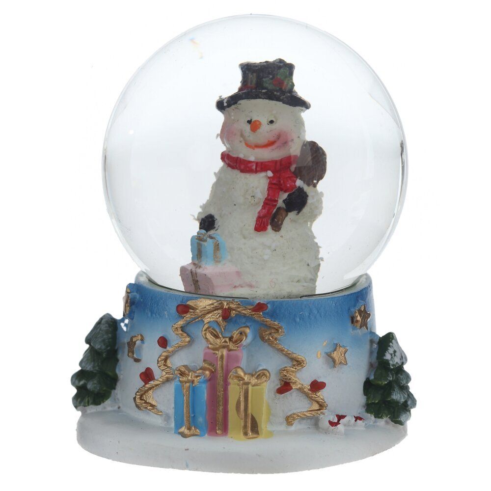 GAEM Фигурка декор в стекл шаре "Дед Мороз/Снеговик", D 4.5 см, L5,5 W5 H6 см, 2в.