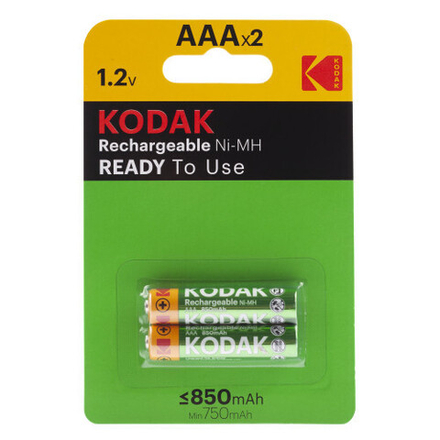Аккумуляторы NiMH (никель-металлгидридные) Kodak HR03-2BL 850mАh [K3AHRP-2/850mАh]