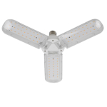 Лампа светодиодная для растений ЭРА FITO-24W-Ra90-E27-FOLD 3-х лепестковая полного спектра 24Вт Е27