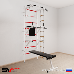 Шведская стенка Sv Sport усиленная 692 (Турник стандарт/Брусья/Стойка/Скамья/Лестница)