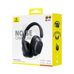 Наушники Baseus Bowie H1s, Bluetooth 5.4, шумоподавление, чёрные