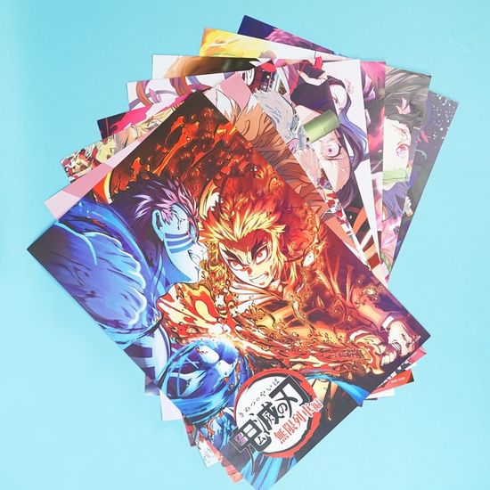 Набор постеров "Demon Slayer" 8 шт, 42х29см