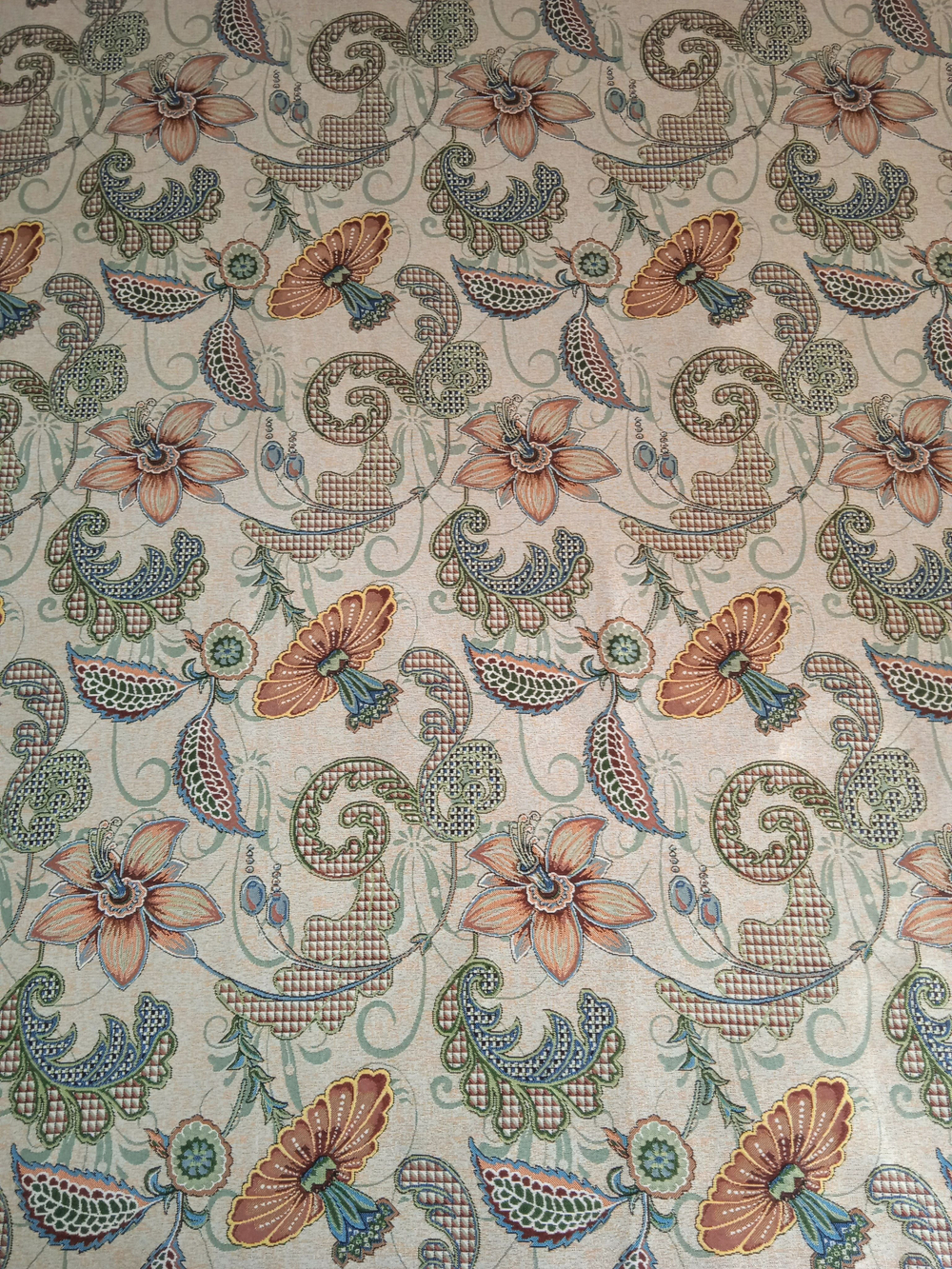 Покрывало гобеленовое Гибискус 1,5-спальный (150х200)