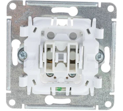 GLOSSA 1-клавишный ВЫКЛЮЧАТЕЛЬ с подсветкой, сх.1а, 10АХ, механизм, АЛЮМИНИЙ GSL000313